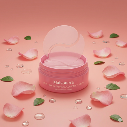 PDRN Pink Caffeine Collagen Eye Patch (60 stuks) – Nachtelijke Verzorging